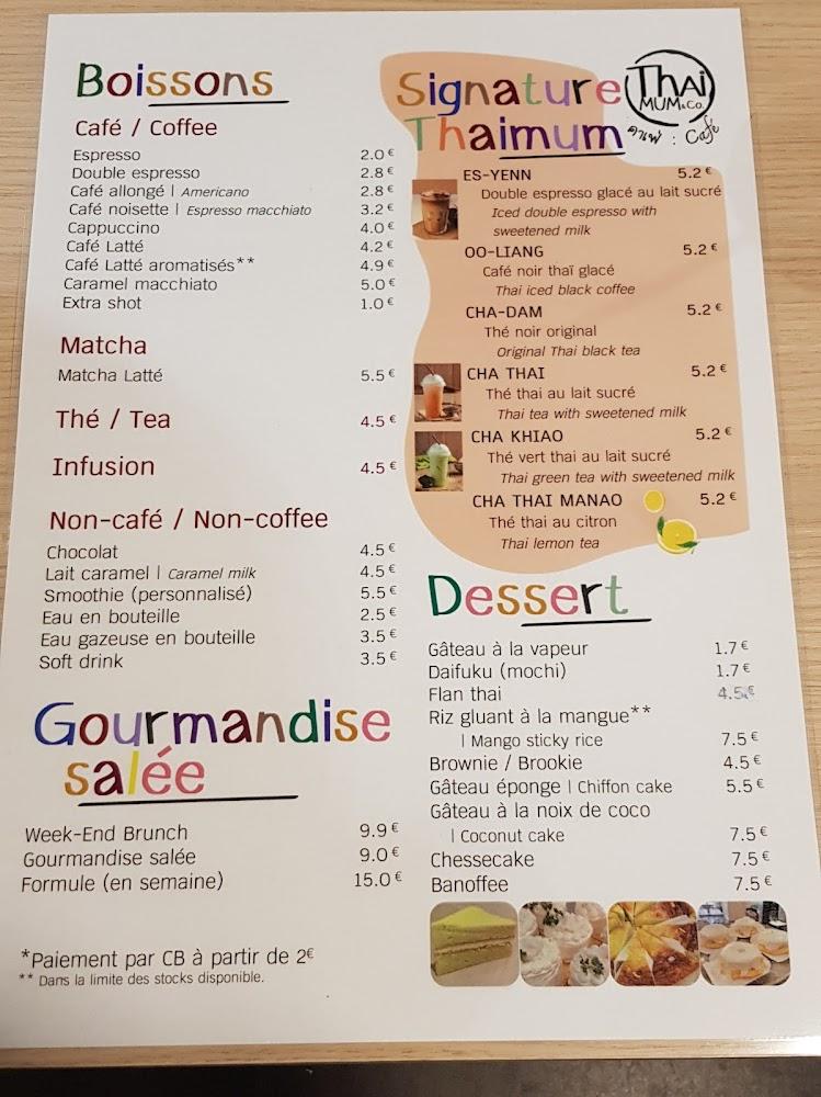 Thai Mum & Co. café - Menu Image 2